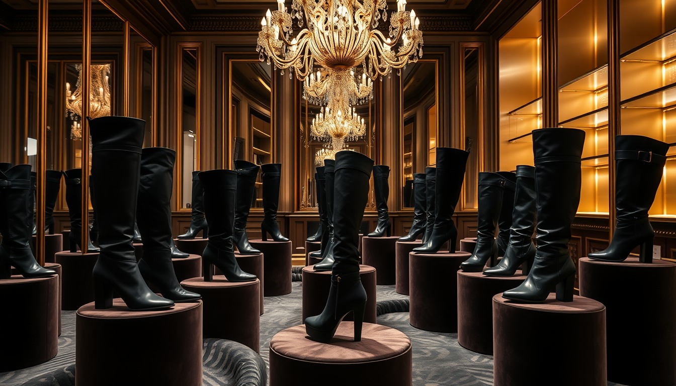 Luxury Leather Over-The-Knee Boots Collection Retifism