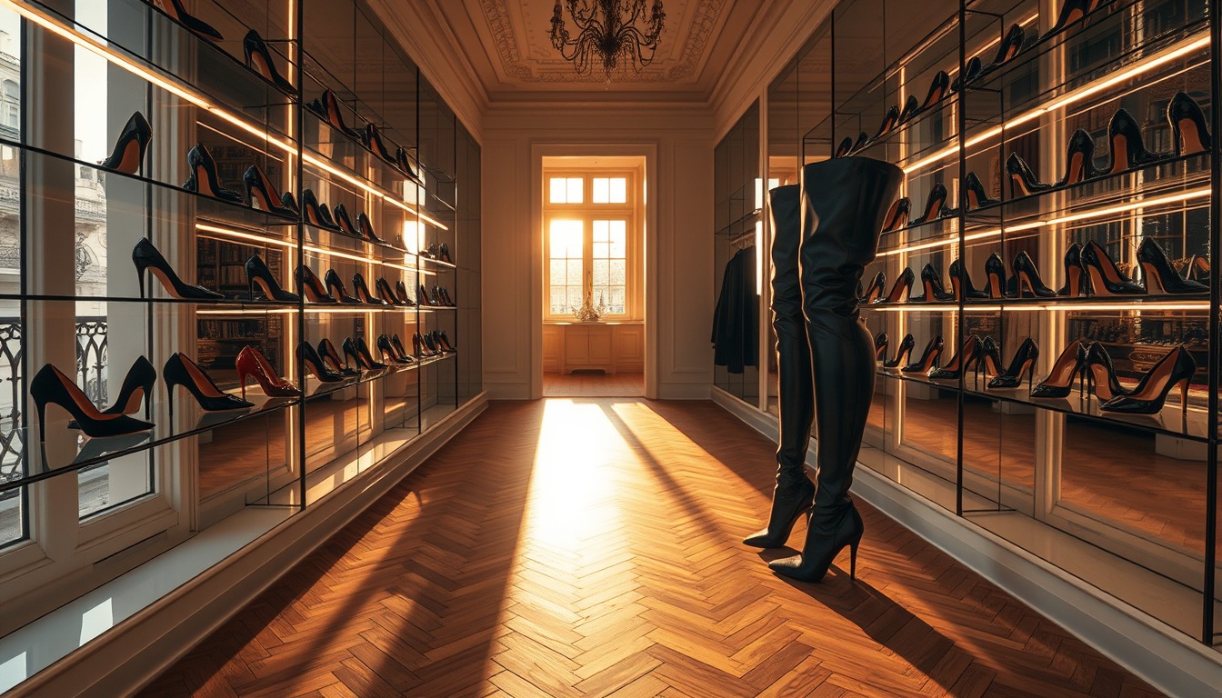 Morning Retifist Rituals: Parisian Luxury Stiletto and Boot Closet