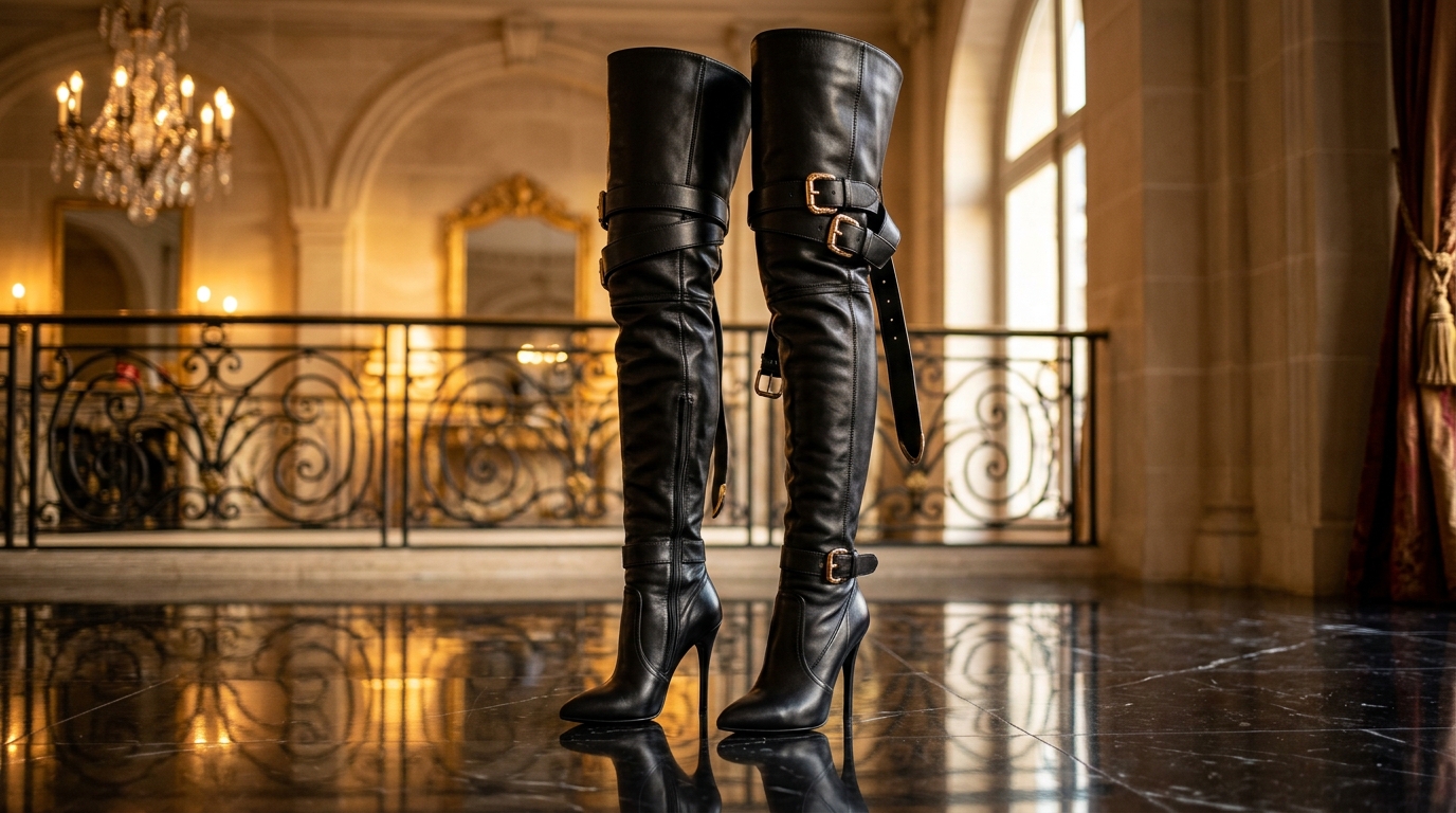 Haute Couture Lambskin Hip Boots Retifism
